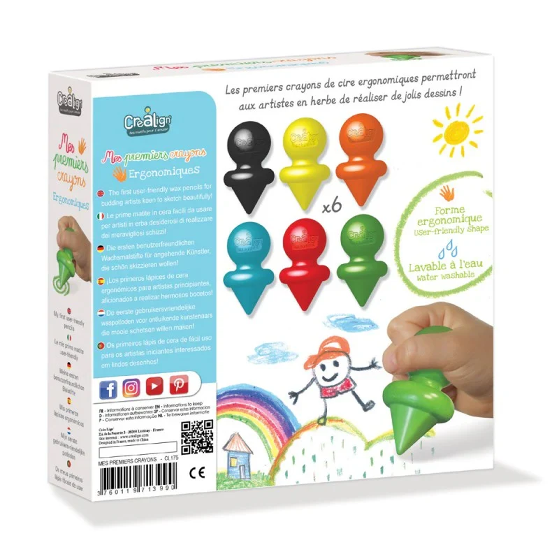 Mes premiers crayons ergonomiques - 6 crayons