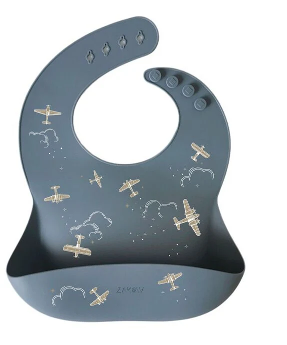 Bavoir silicone aviateur