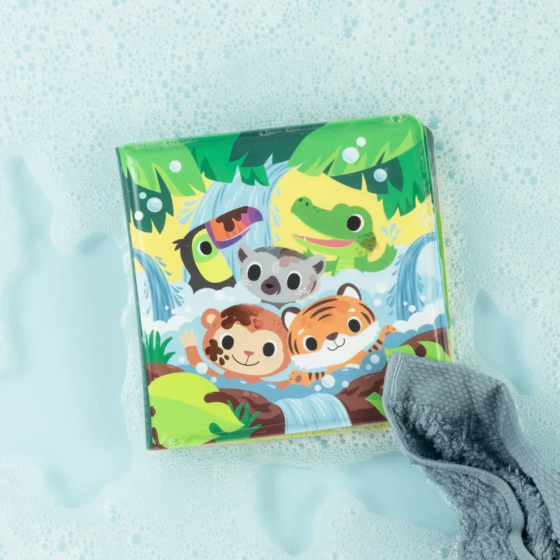Livre de bain animaux de la jungle à nettoyer