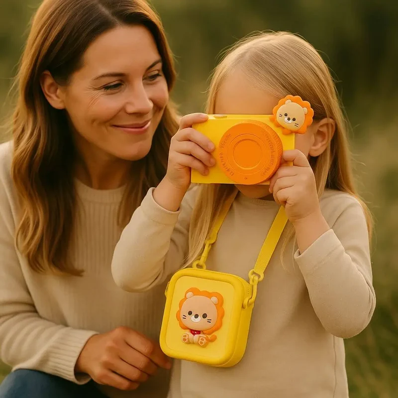Appareil Photo Enfant Jaune – DreamPix Lion™