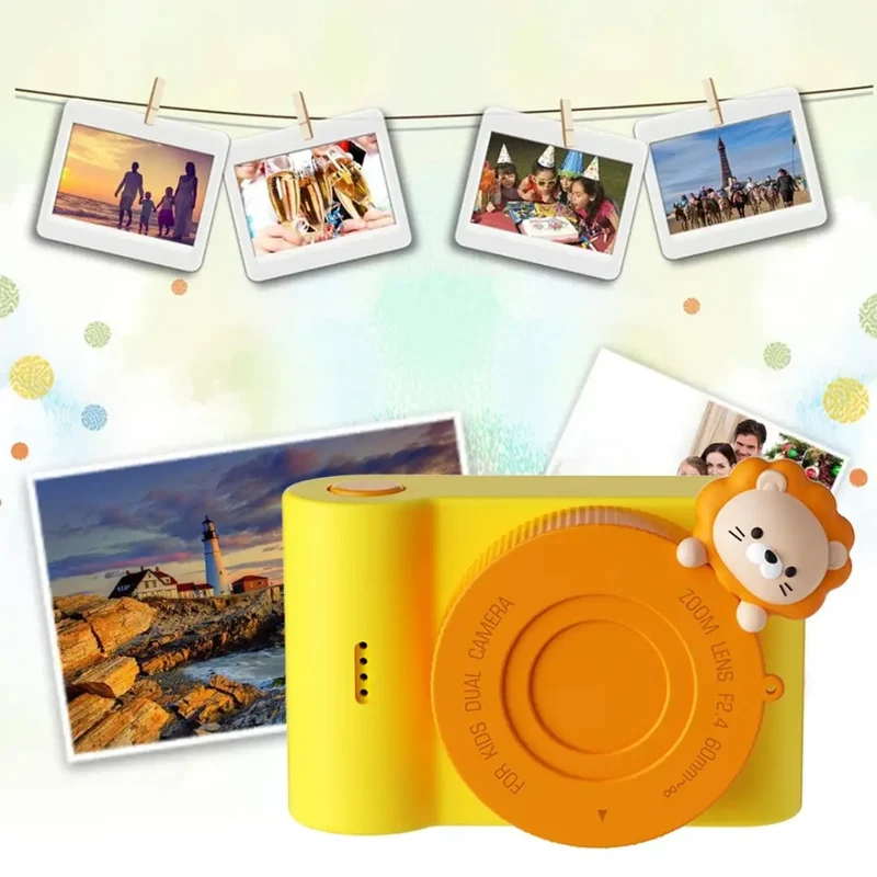 Appareil Photo Enfant Jaune – DreamPix Lion™