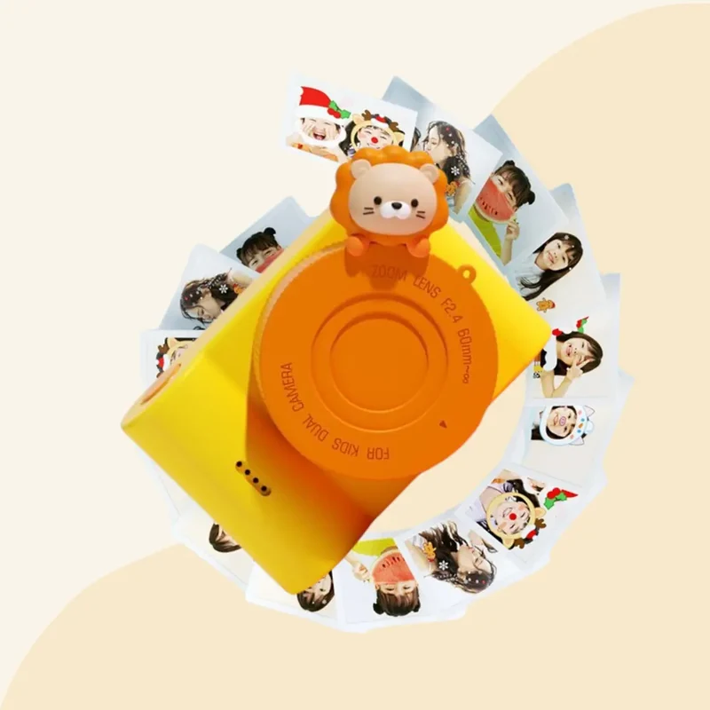 Appareil Photo Enfant Jaune – DreamPix Lion™