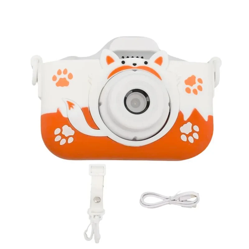 Appareil Photo Enfant Orange HD 40MP – PhotoFun Fox™