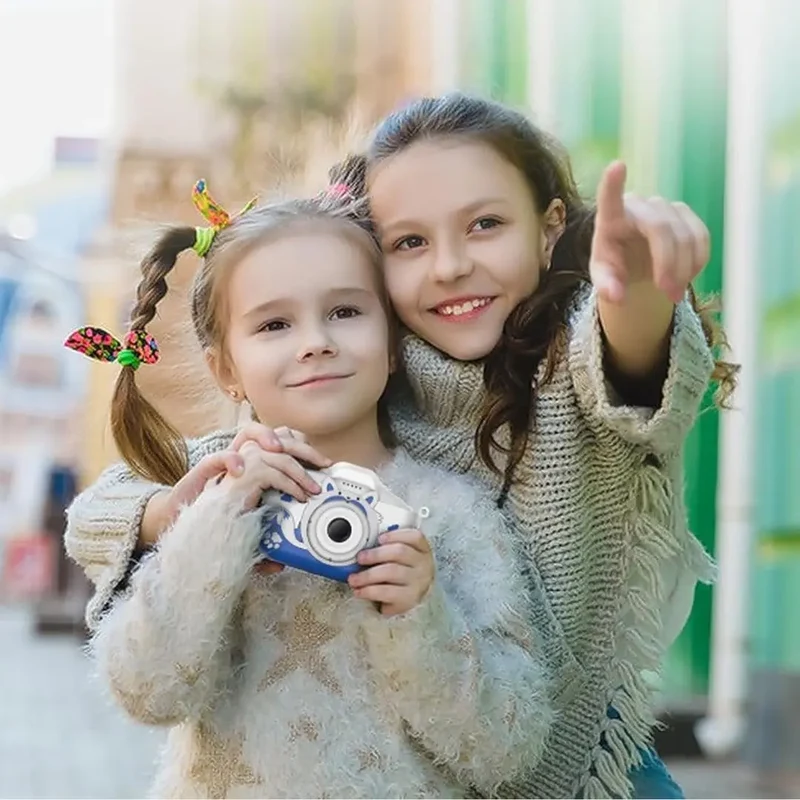 Appareil Photo Enfant Bleu HD 40MP – PhotoFun Fox™