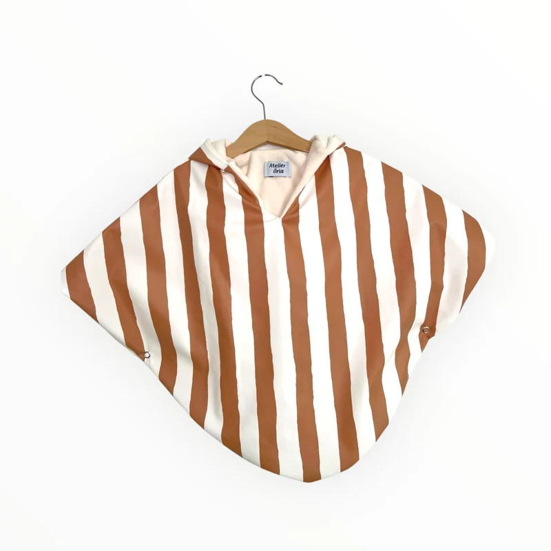 Cape de pluie | Rayures ocre