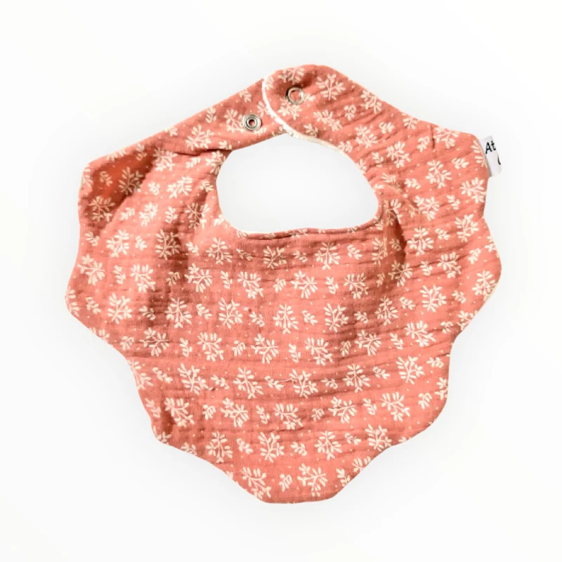 Bavoir bandana | Fleur blanche