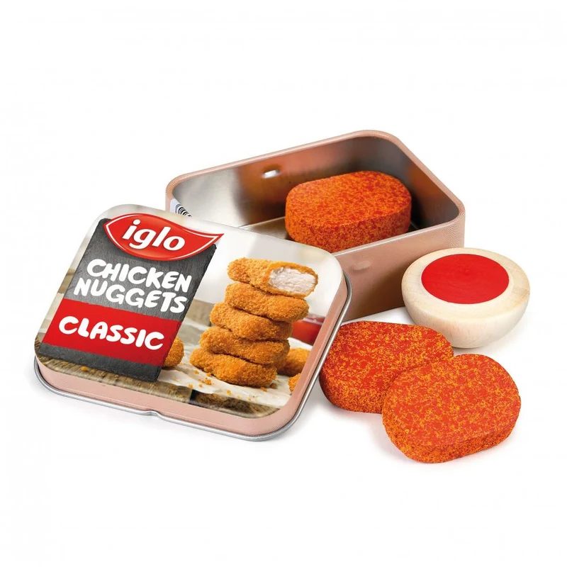 Boite de nuggets en bois pour dinette
