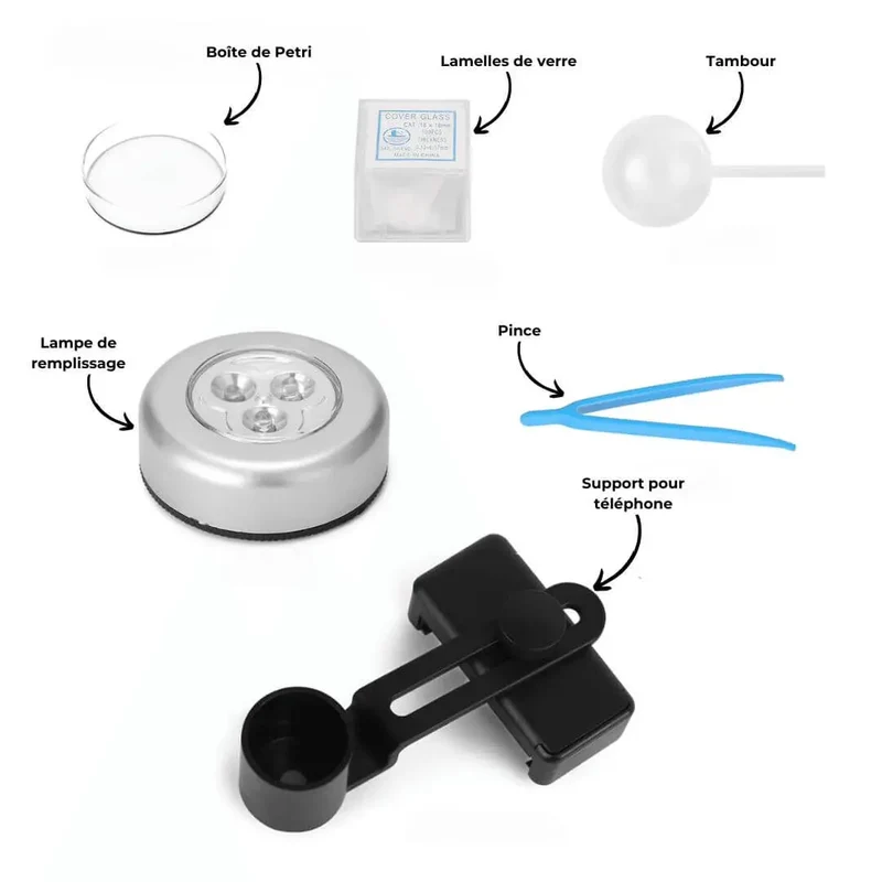 Microscope Enfant Avancé 2000x – Dès 6 Ans