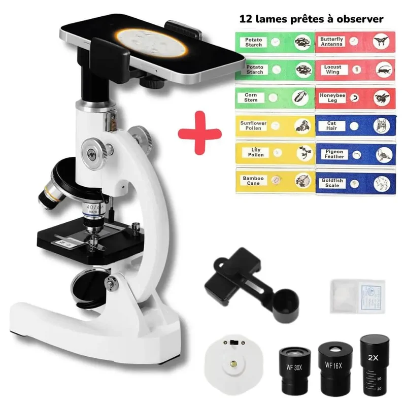 Microscope Enfant Avancé 2000x – Dès 6 Ans