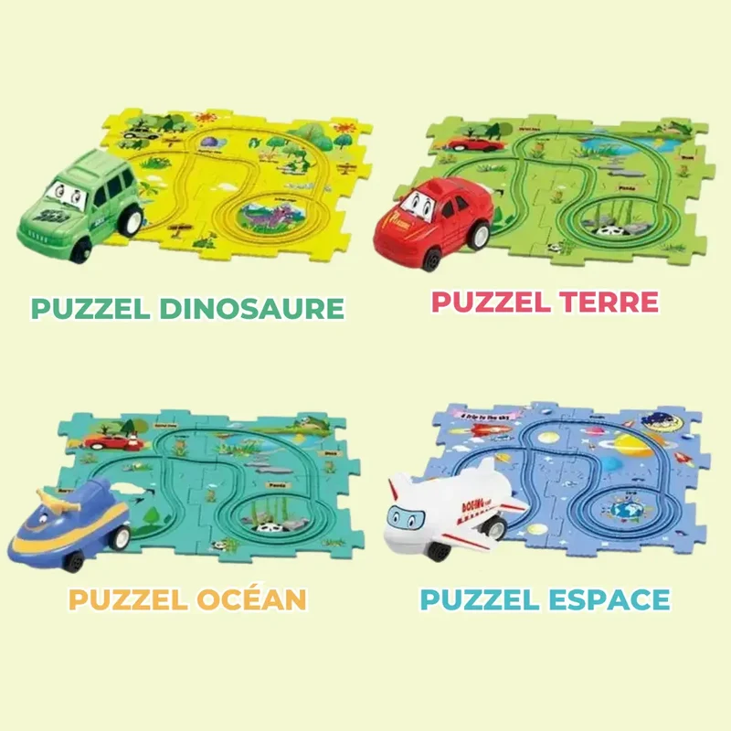 Circuit voiture enfant - RailCar Puzzel™