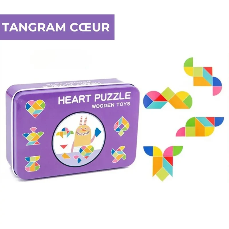 Tangram Montessori - Puzzle 3D créatif™