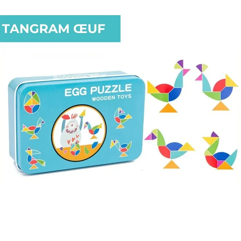 Tangram Montessori - Puzzle 3D créatif™