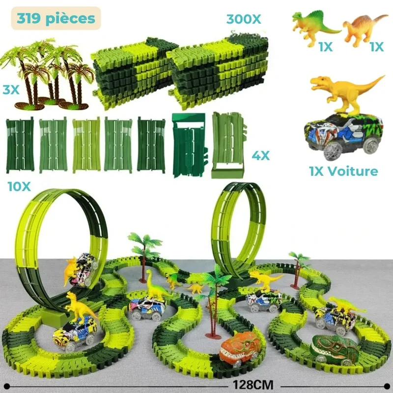 Circuit voiture enfant - DinoTrack™