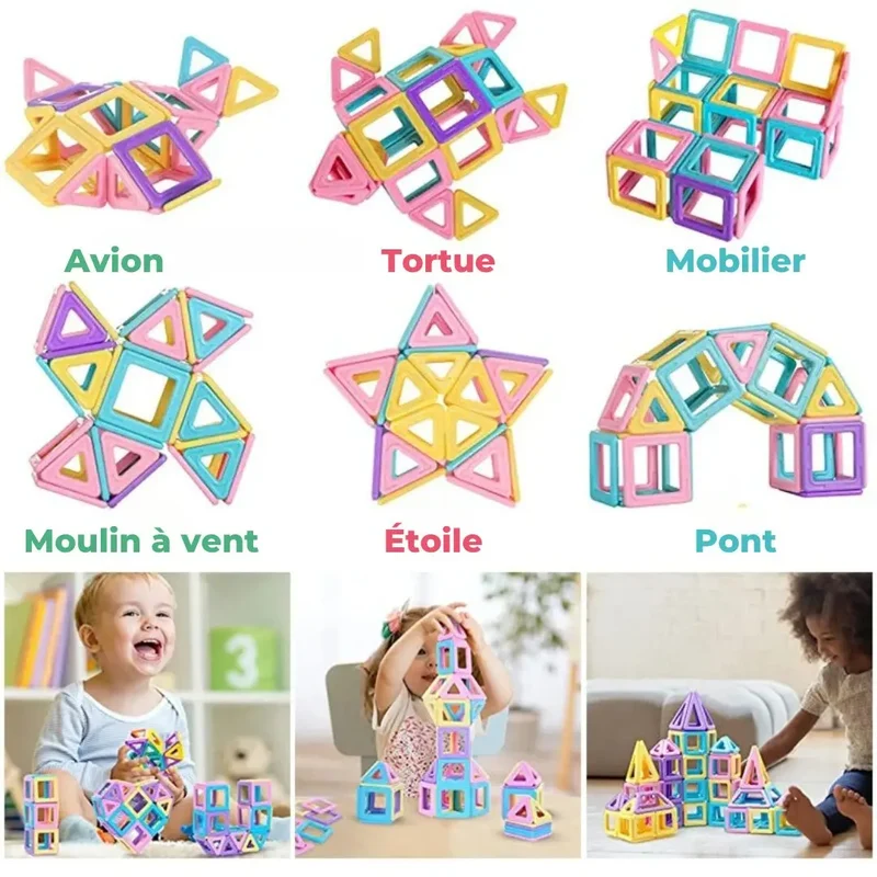 Jeu de construction magnétique - MagicMagnets™