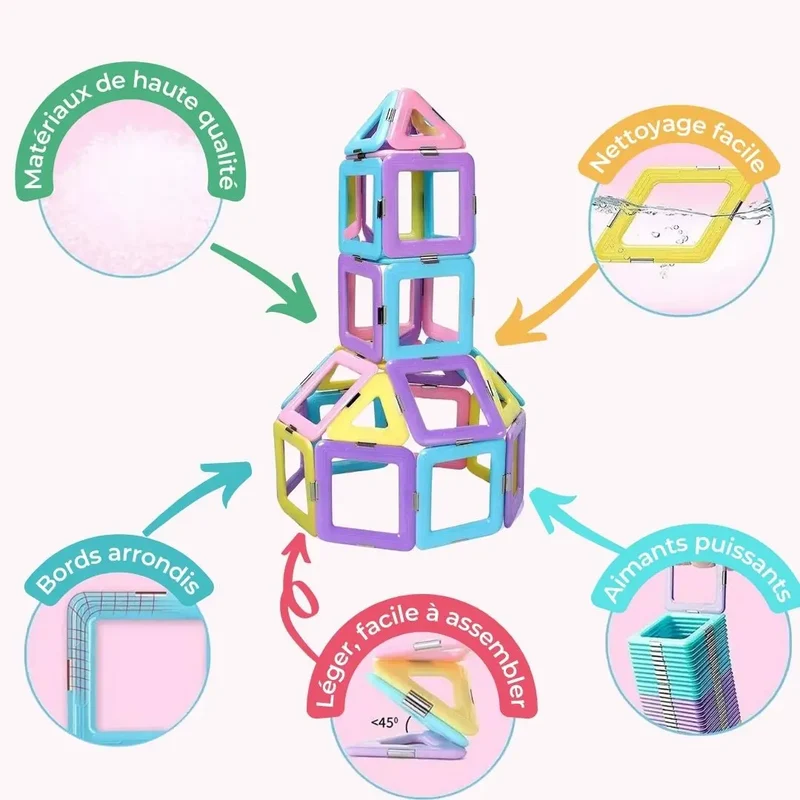 Jeu de construction magnétique - MagicMagnets™