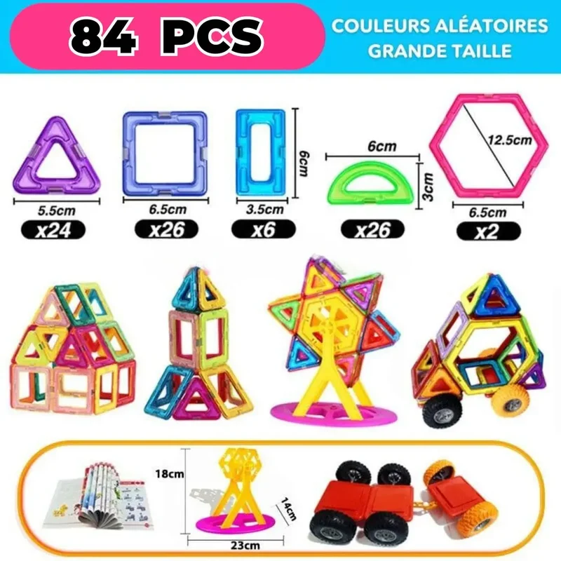 Jeu aimanté Montessori - MagneticTiles™
