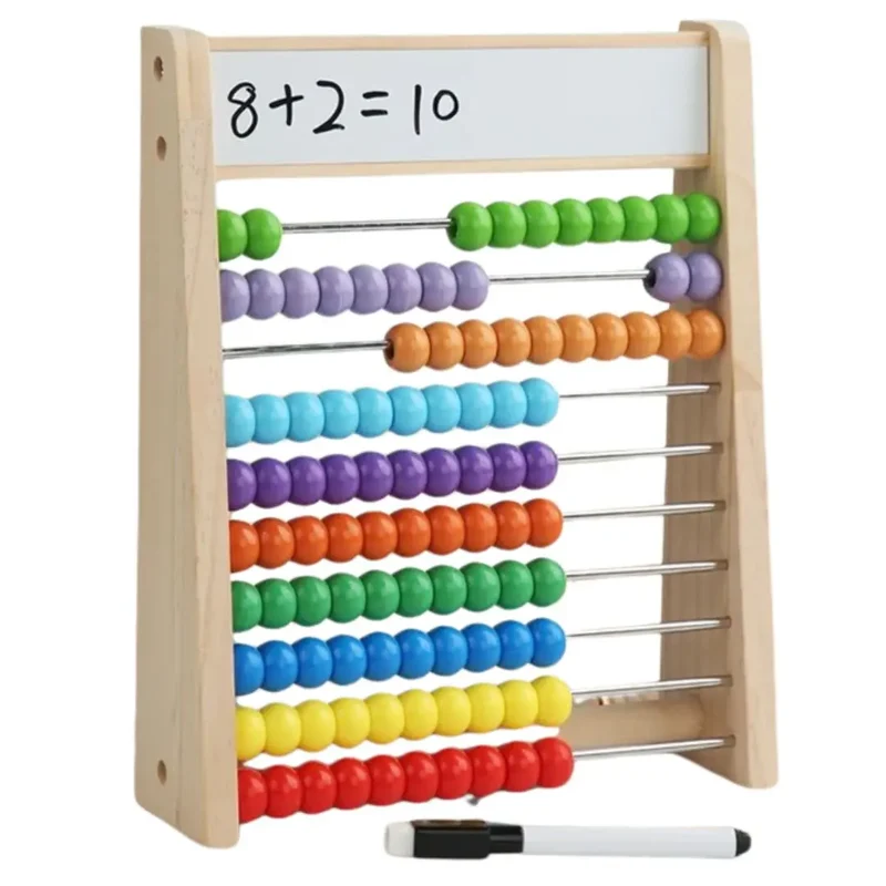 Boulier en bois éducatif avec ardoise - WoodLearn™