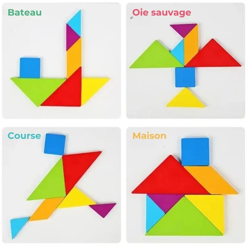 Tangram Montessori En Bois - Tangram Kids™