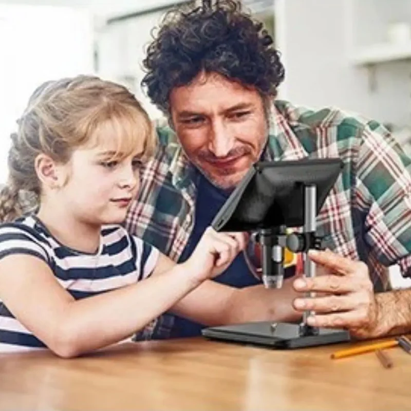 Microscope Électronique Enfant Grand Écran Zoom 1200x – Dès 6 Ans
