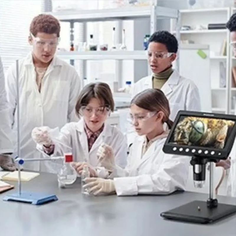 Microscope Électronique Enfant Grand Écran Zoom 1200x – Dès 6 Ans