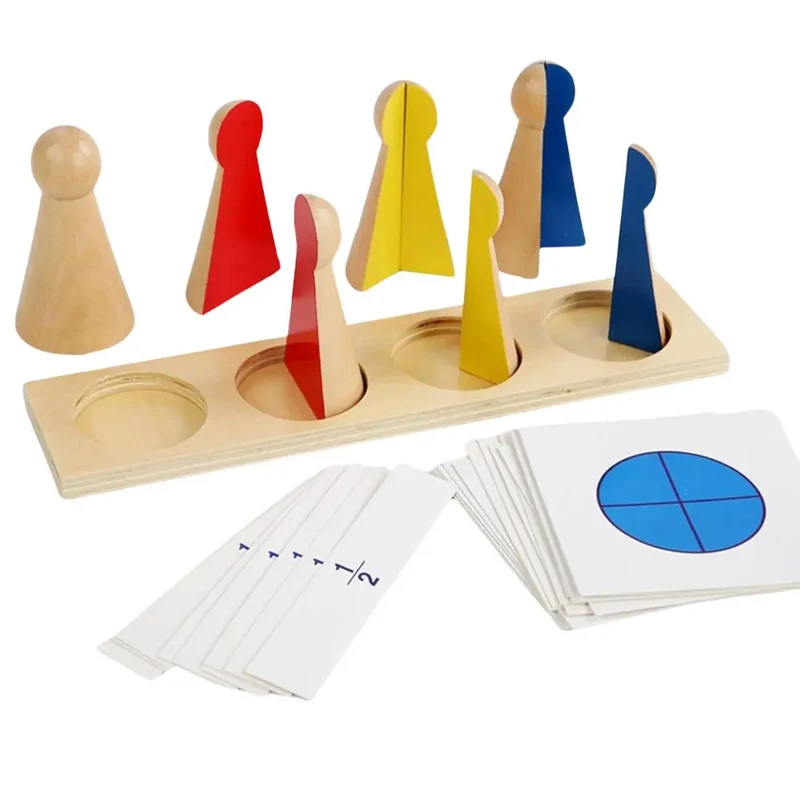 Jouet en Bois Montessori - FractionTower™