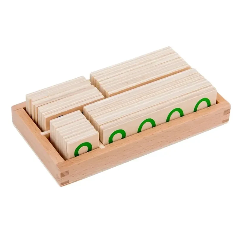 Jeu de cartes en bois Montessori 1-9000 - ChiffresEnBois™