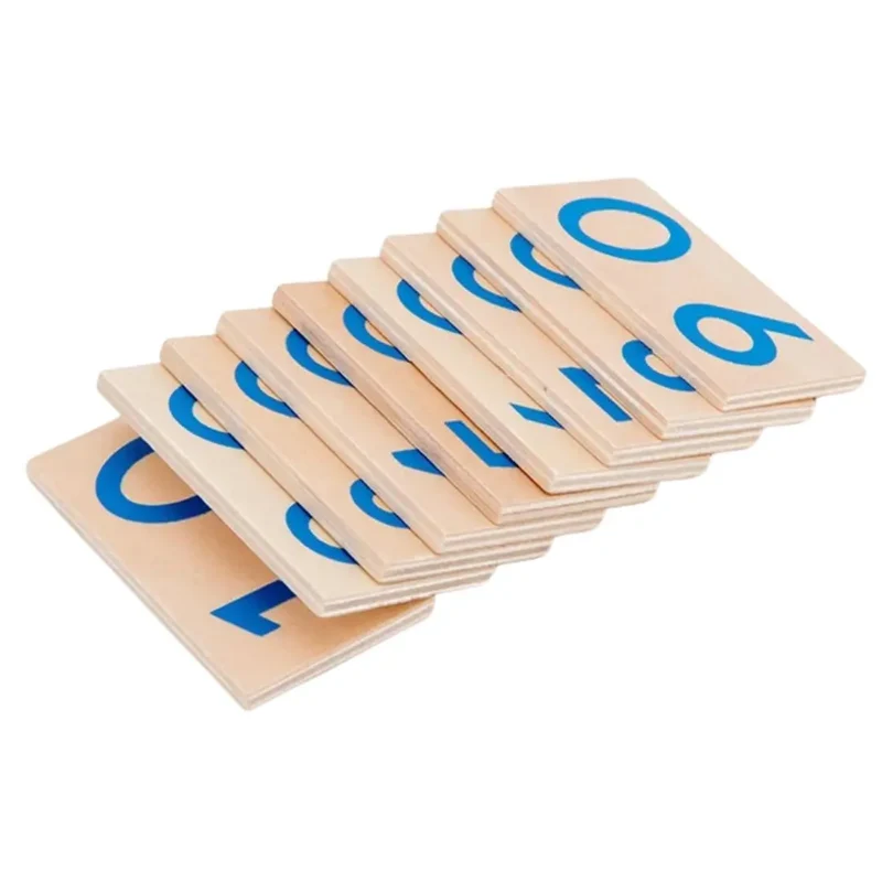 Jeu de cartes en bois Montessori 1-9000 - ChiffresEnBois™