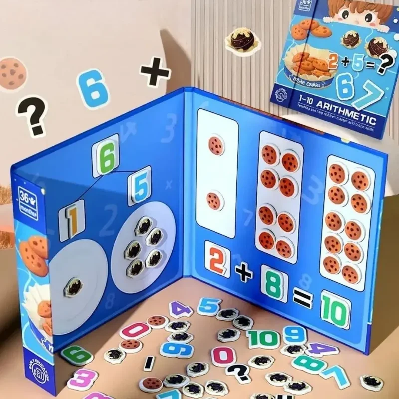 Jeu d'Arithmétique Magnétique Montessori - Les Cookies de Mike™