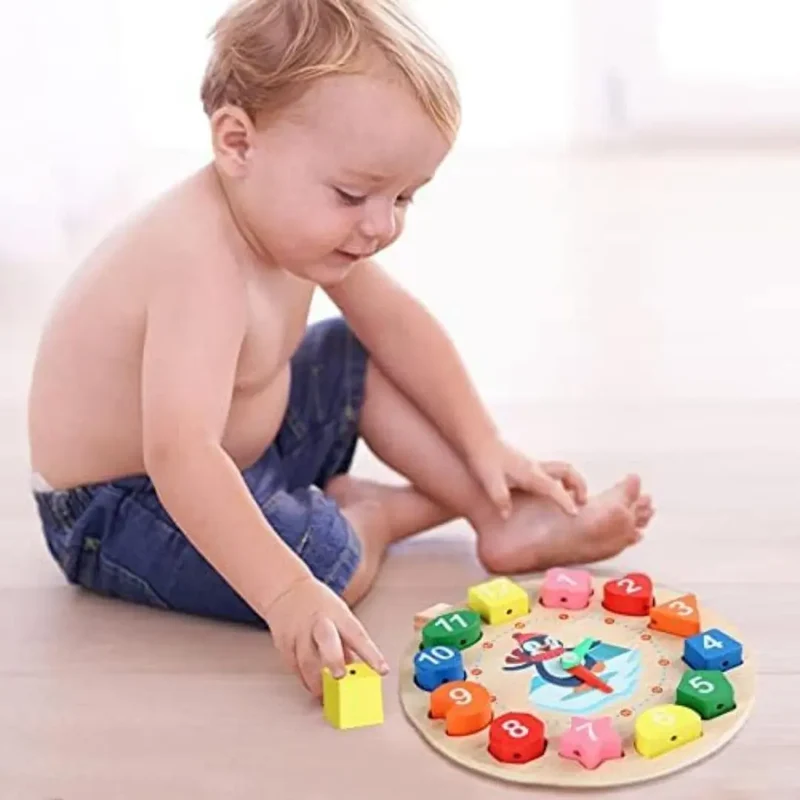 Horloge Montessori en Bois - Bébé Pingouin™
