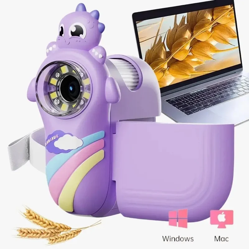Microscope Électronique Enfant 1000X Violet – Dès 6 Ans