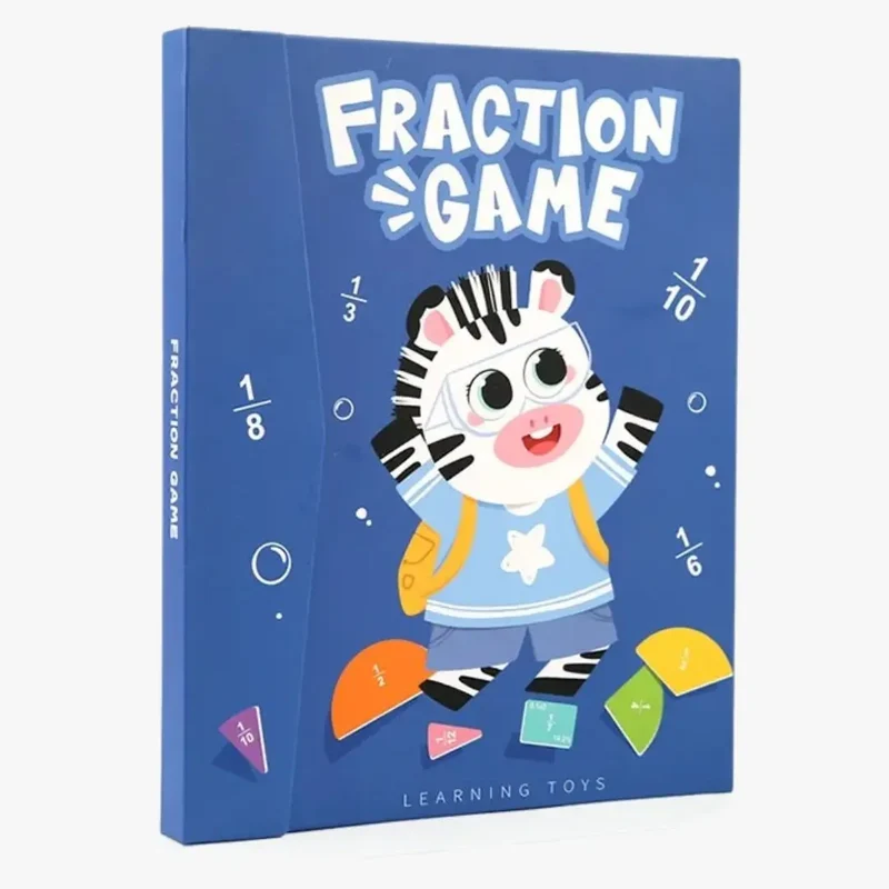 Jeu de Fractions Montessori - Fraction Game Zebra™