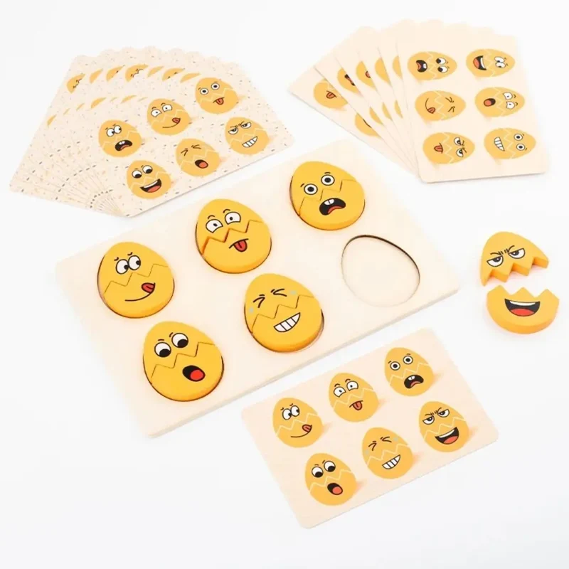 Jeux de Puzzle d'Émotions Montessori - EmotiFun™