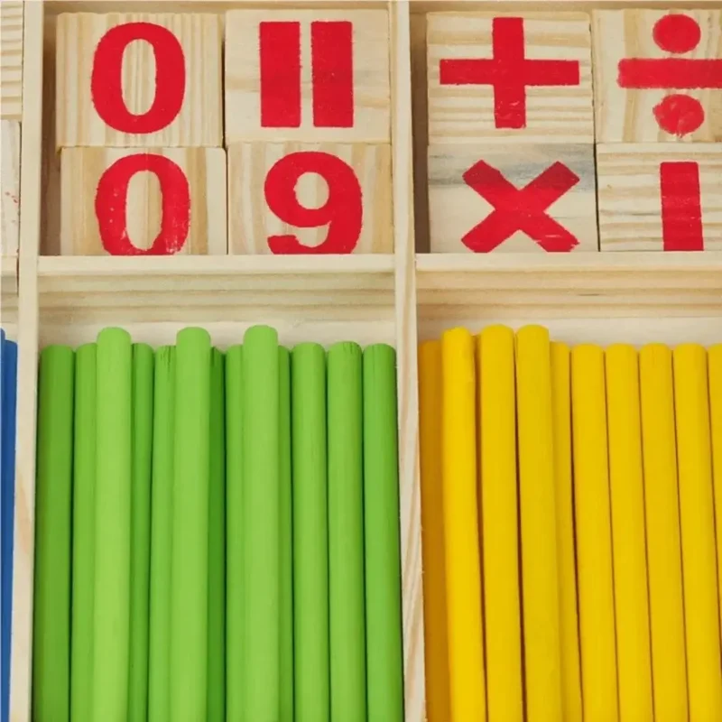Bâtons de Comptage en Bois Montessori - Intelligence Stick™