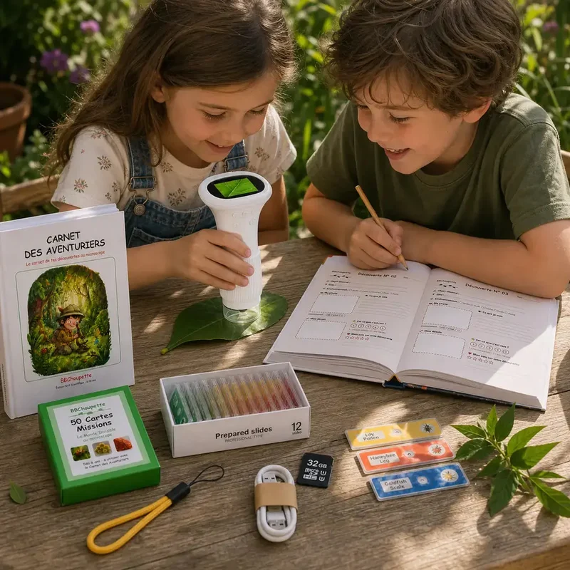 Microscope de Poche Enfant Compact – Dès 4 Ans