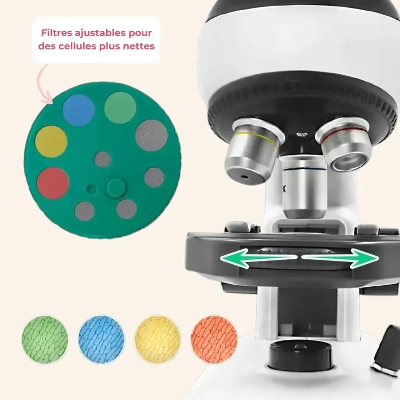 Microscope Enfant Haute Précision 1200x – Dès 6 Ans