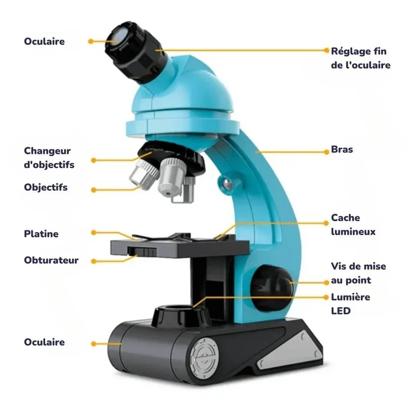 Microscope Enfant Zoom 1200x – Dès 6 Ans