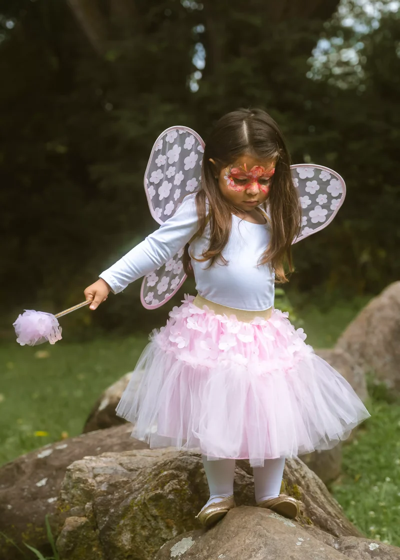 Flower Tutu, Wings & Wand Costume