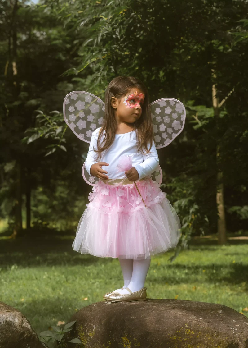 Flower Tutu, Wings & Wand Costume