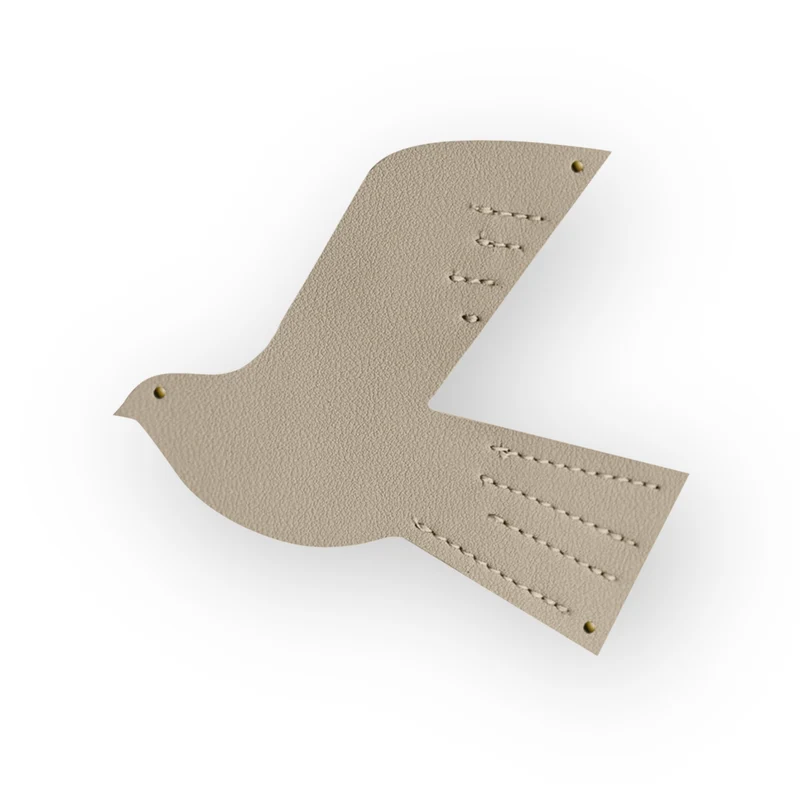 Oiseau décoratif | Beige S