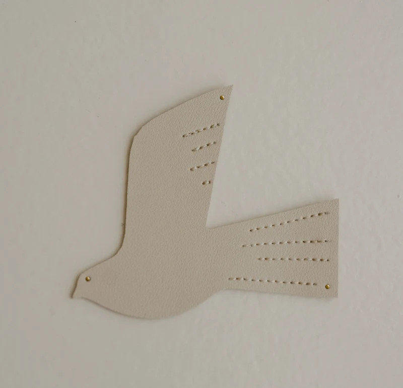 Oiseau décoratif | Beige S