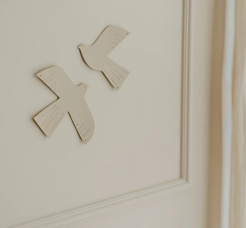 Oiseau décoratif | Beige M