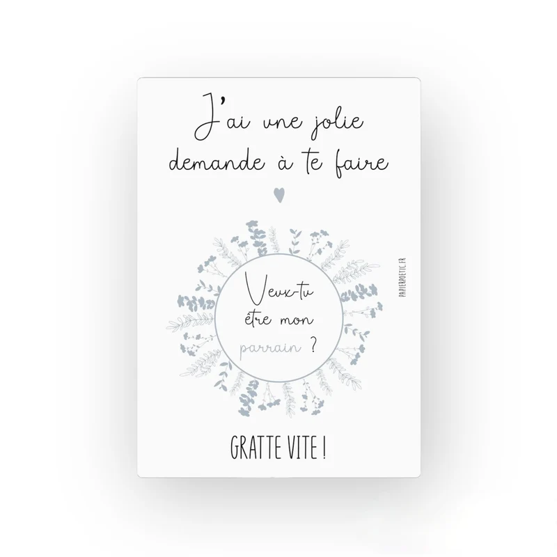 Carte à gratter | Parrain