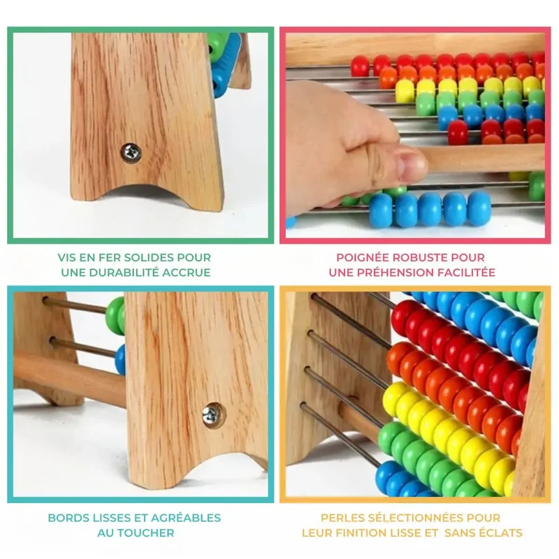 Boulier Montessori pour compter à 100 - Mathéboulier™
