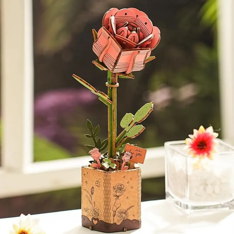 Puzzle 3D fleurs en bois - FloriCraft™