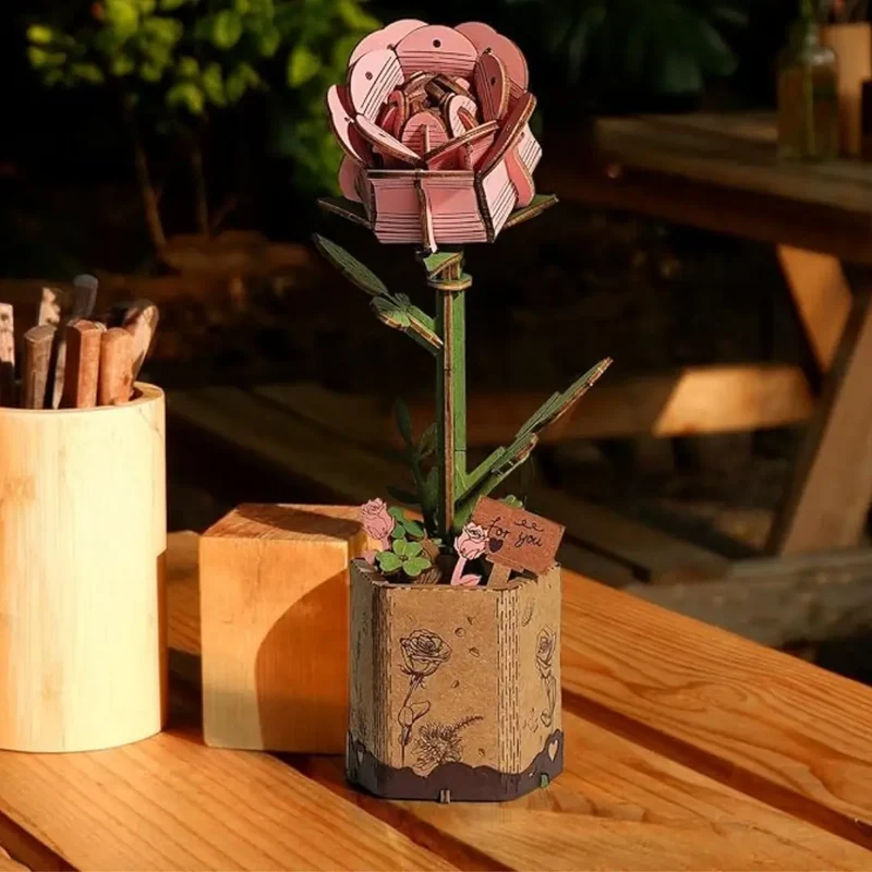 Puzzle 3D fleurs en bois - FloriCraft™