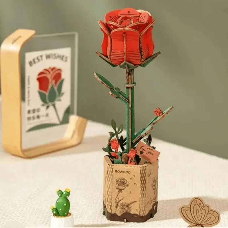Puzzle 3D fleurs en bois - FloriCraft™