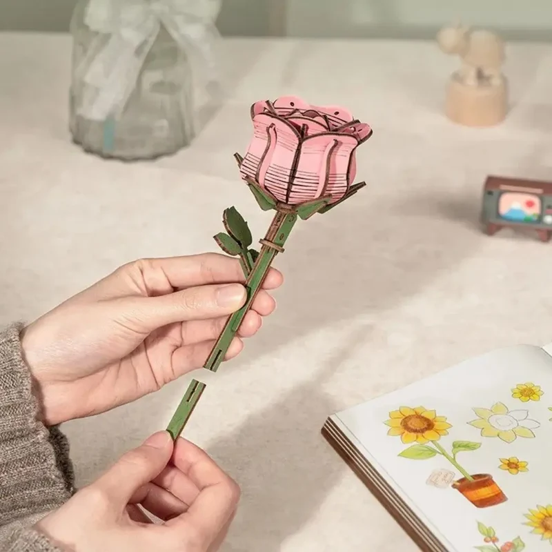 Puzzle 3D fleurs en bois - FloriCraft™
