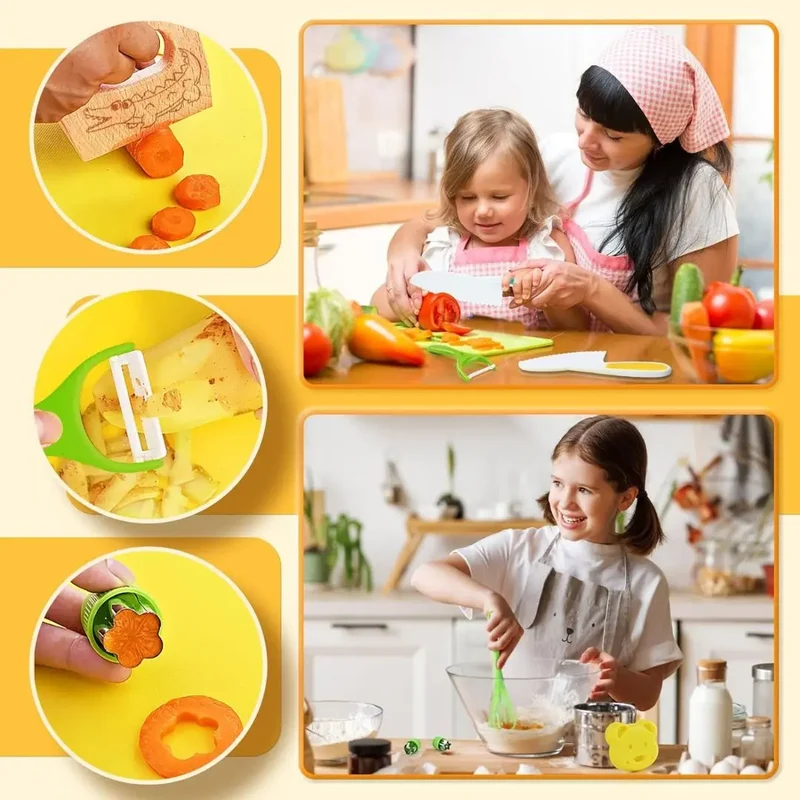 Kit Cuisine Enfant Sécurisé - Chef en Herbe™ | Dès 3 ans