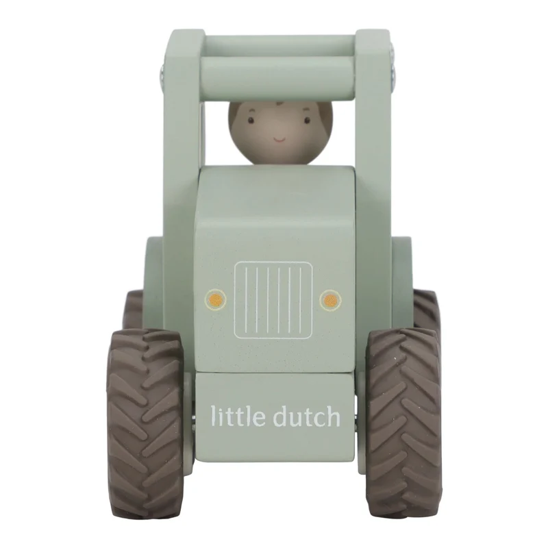 Houten tractor - Groen