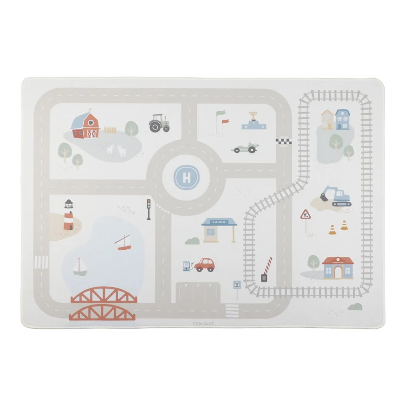 Speelkleed auto's - Beige